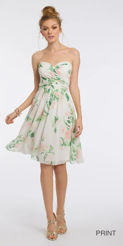 Special Discount Print Criss Cross Bodice Dress