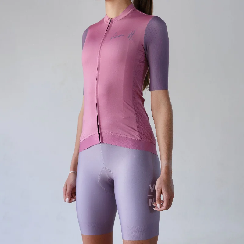 Crazy Savings Rosa Viola Cycling jersey