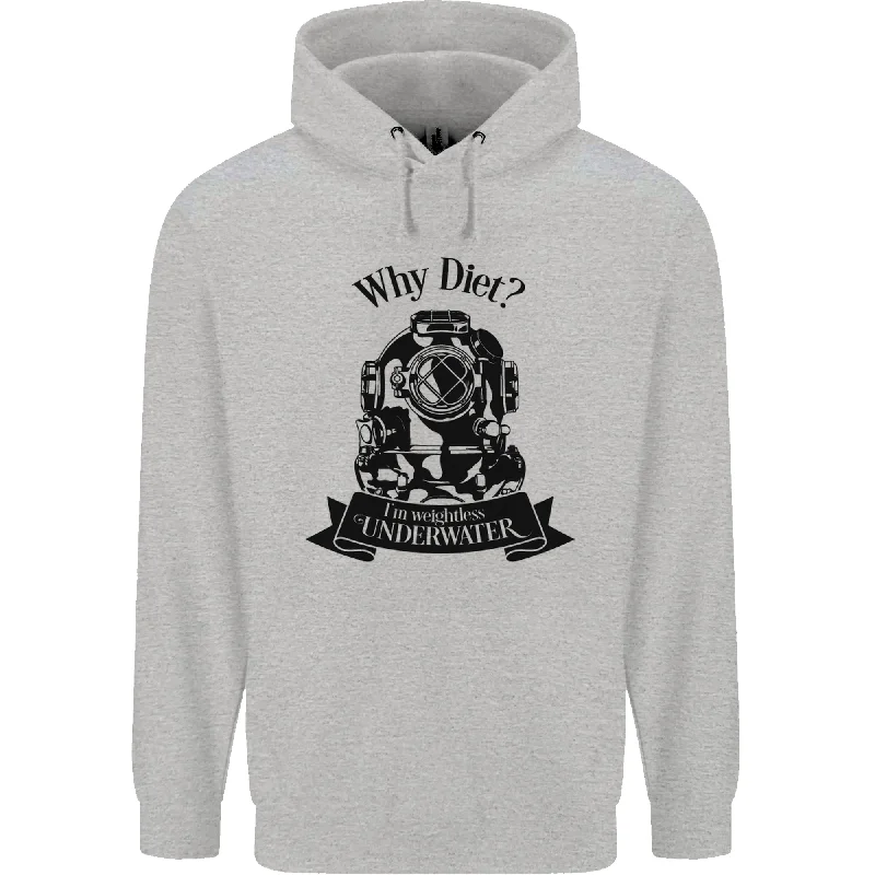 Instant Discount Im Weightless Underwater Scuba Diving Mens 80% Cotton Hoodie