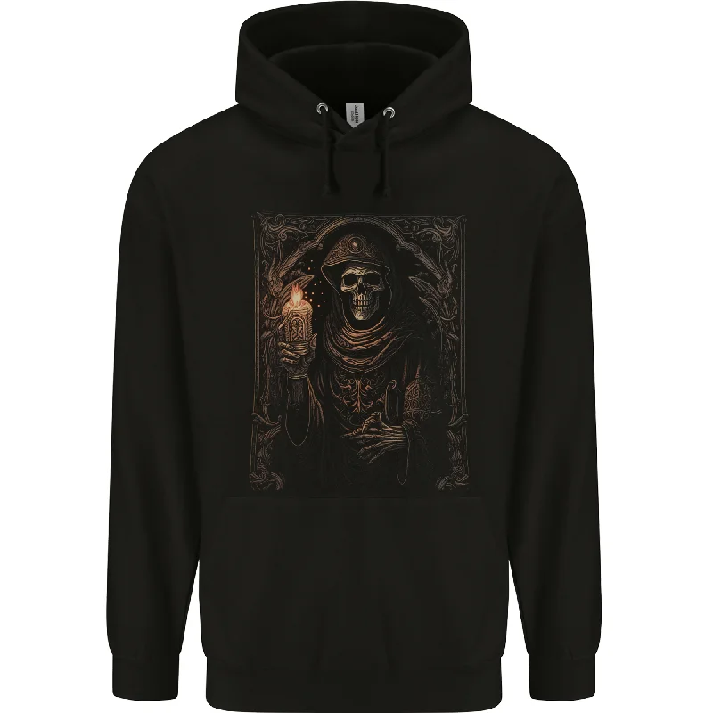 Deep Discounts Gothic Grim Reaper Goth Heavy Metal Skull 1 Mens 80% Cotton Hoodie