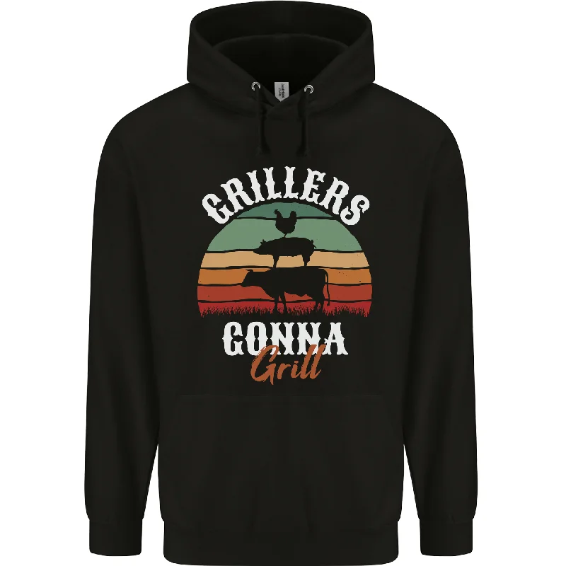 Price Drop Grillers Gonna Grill BBQ Food Mens 80% Cotton Hoodie