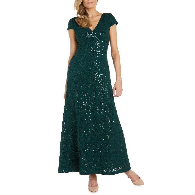 Deal Alert R&M Richards Womens Lace Full Length Evening Dress