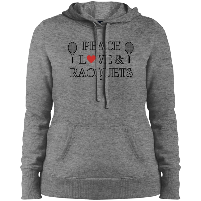 Quick Sale Peace Love & Racquets Ladies' Hoodie