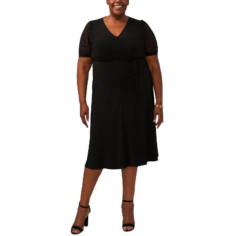 Price Drop MSK Womens Plus Solid  Midi Dress