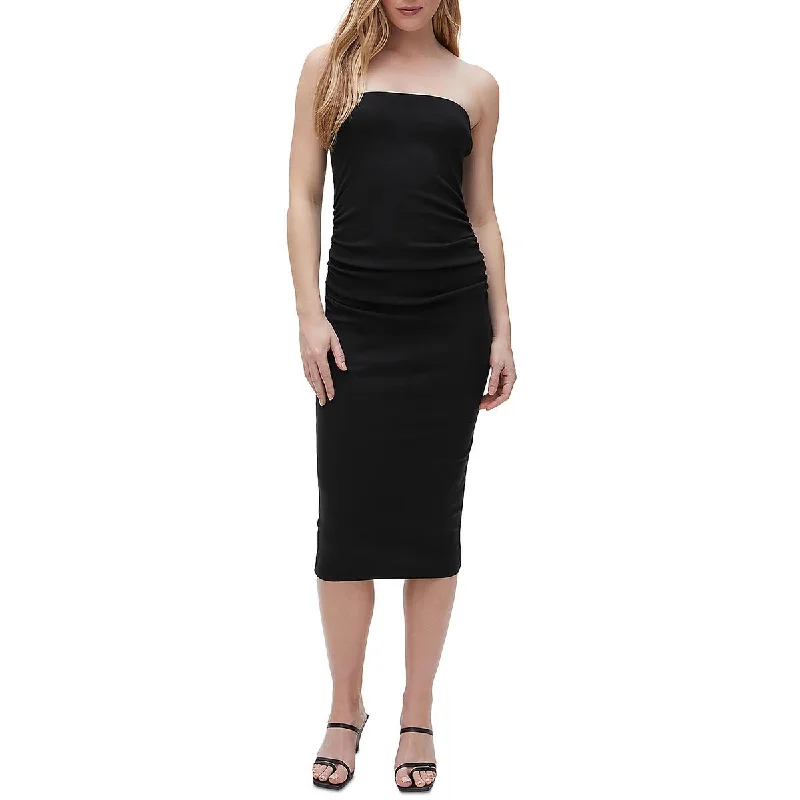 Super Deal Michael Stars Womens Solid Knit Midi Dress