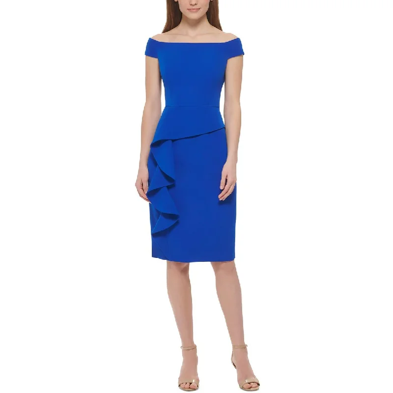 Weekend Special Vince Camuto Womens Cascade Ruffle  Sheath Dress