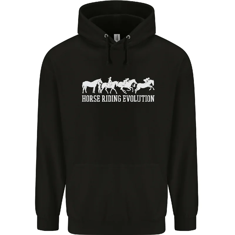 Discount Deals Horse Riding Evolution Equestrian Mens 80% Cotton Hoodie