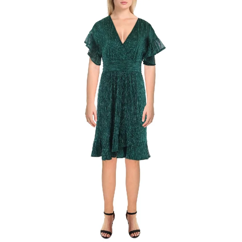 Take Advantage Lilly Pulitzer Womens Metallic Mini Cocktail And Party Dress