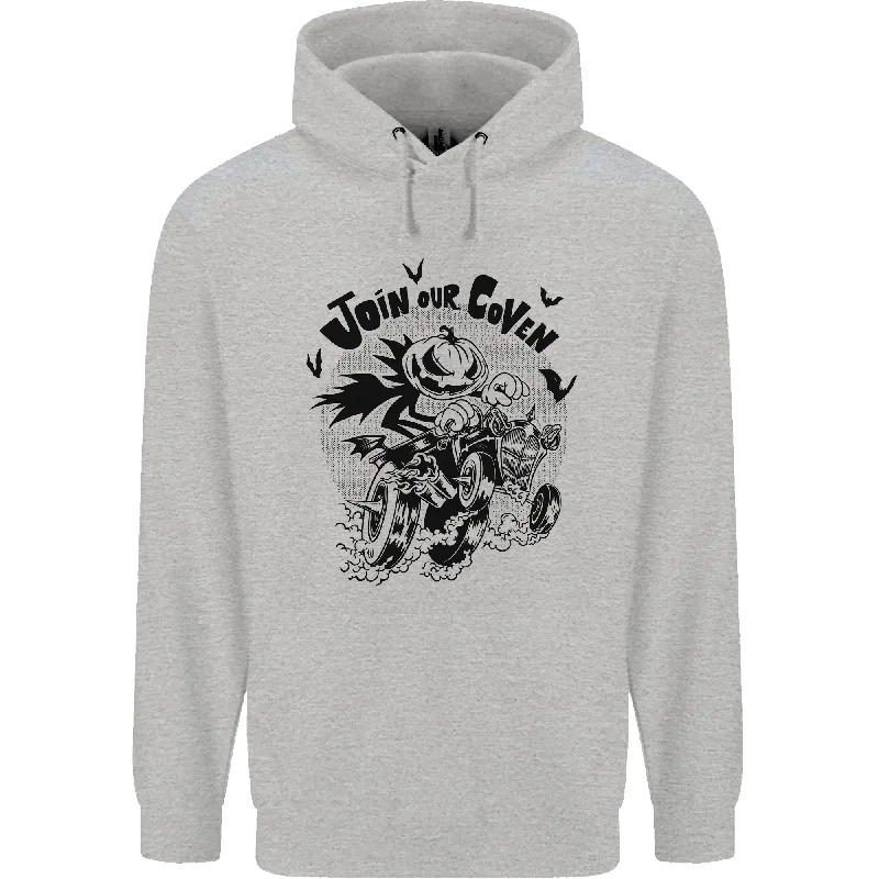 Price Cut Join Our Coven Funny Halloween Pumpkin Mens 80% Cotton Hoodie
