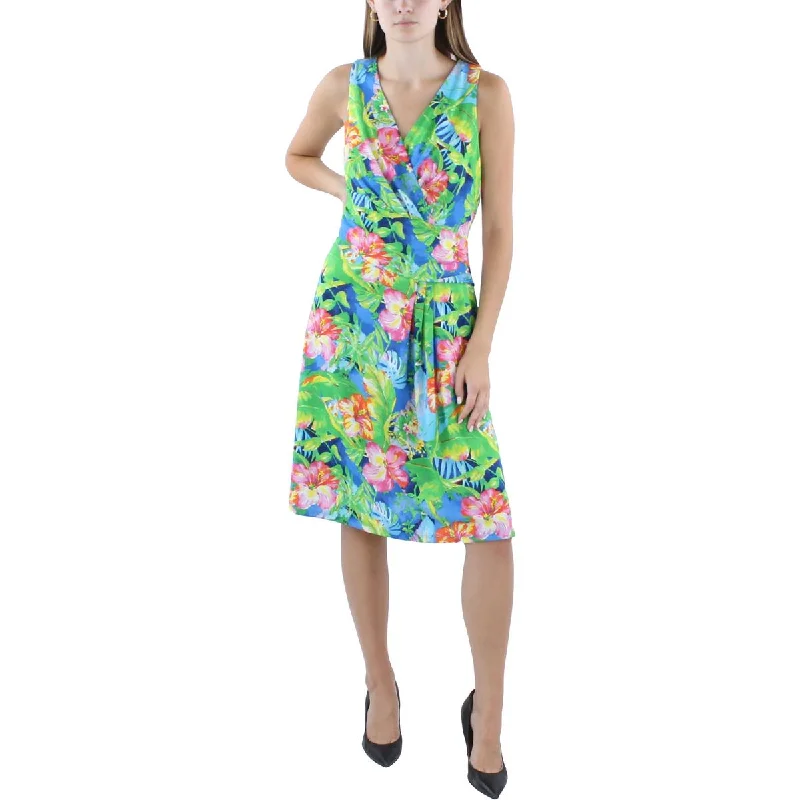 Final Sale Lauren Ralph Lauren Womens Jersey Sheath Dress