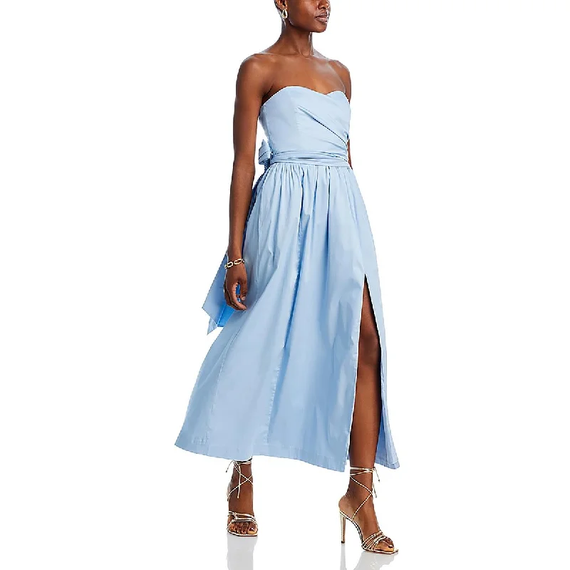 Flash Deals French Connection Womens Ruffled Long Maxi Dress