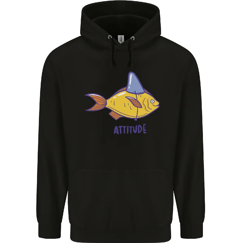 Exclusive Offers Goldfish Attitude Great White Shark Wannabe Mens 80% Cotton Hoodie