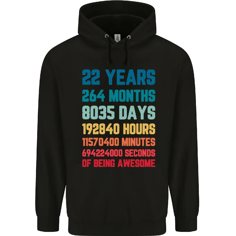 Today’s Special 22nd Birthday 22 Year Old Mens 80% Cotton Hoodie