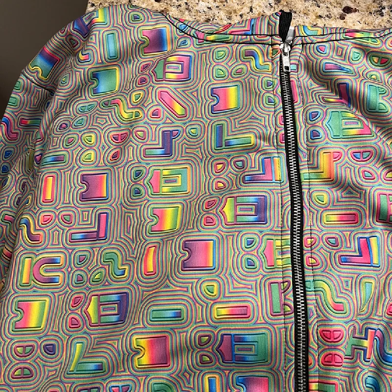 Closeout Psyliscious Hoodie – Neon Circuit-Inspired Psychedelic Art