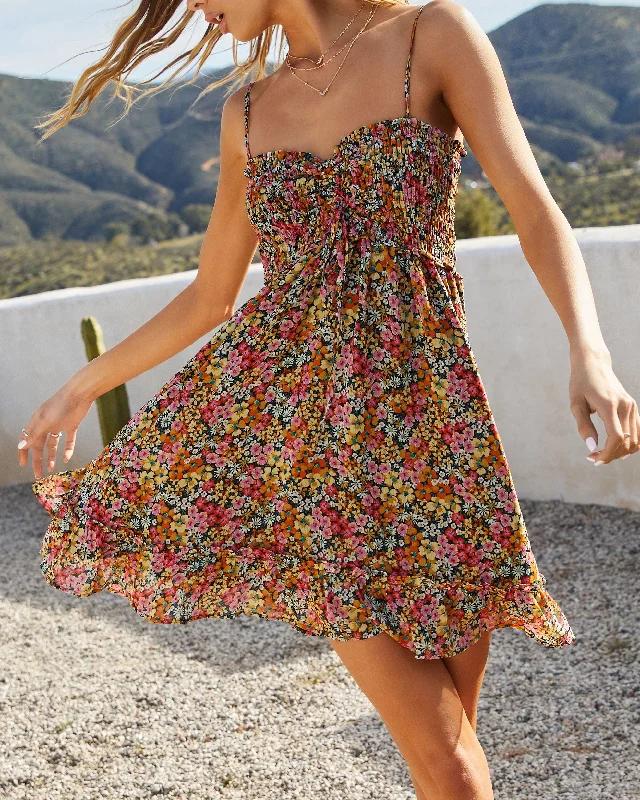 Savings Spectacular Flower Fields Ditsy Floral Mini Dress