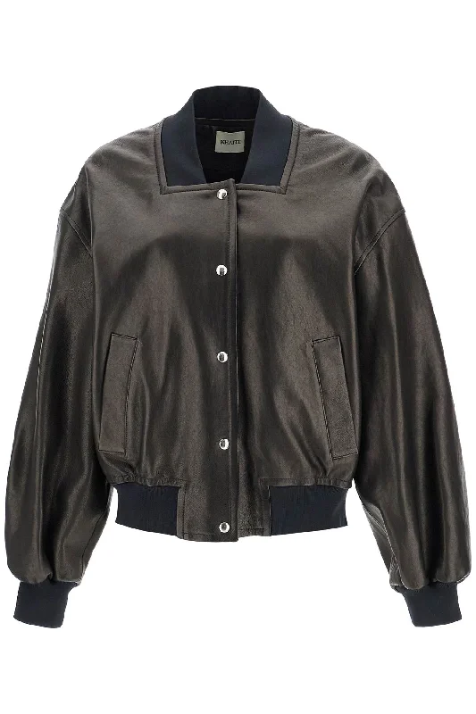 Super Bargain Leather Spence Bomber  - Brown