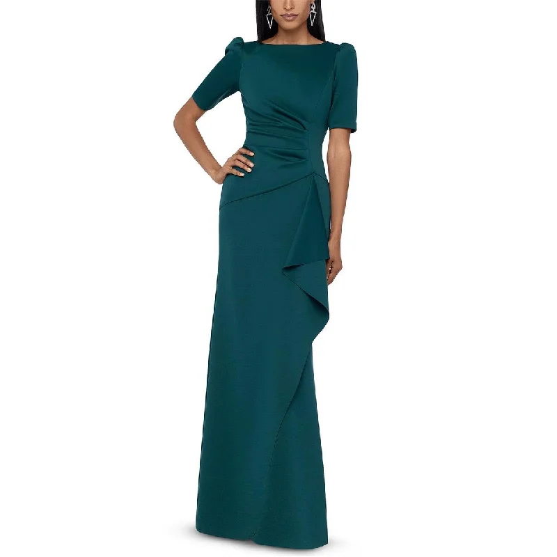 Huge Discounts Xscape Womens Petites Drapey Maxi Evening Dress