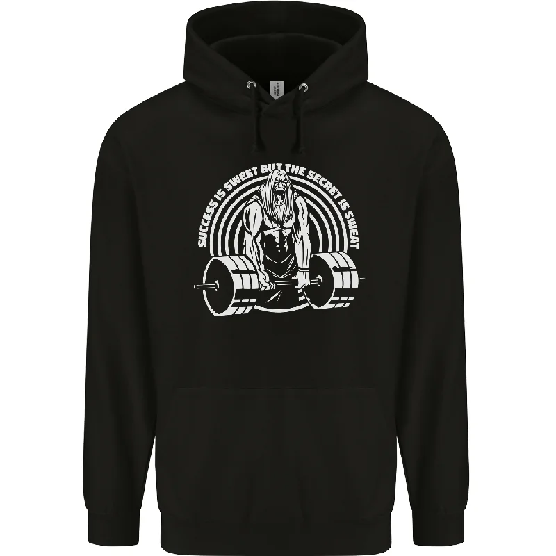 Clearance Event Funny Gym Quote Bodybuilding Training Mens 80% Cotton Hoodie