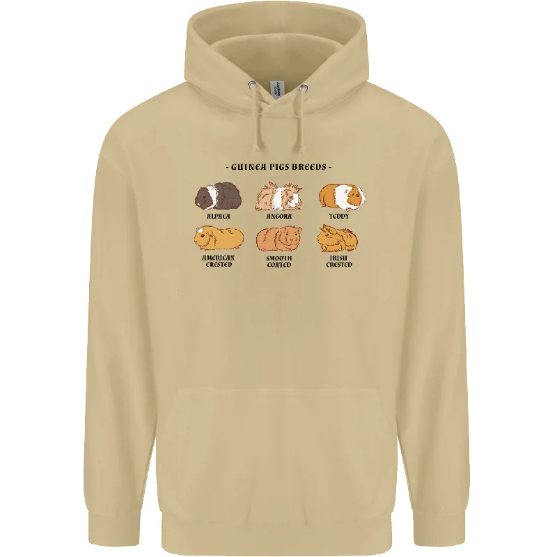 Savings Spectacular Guinea Pig Breeds 4 Mens 80% Cotton Hoodie