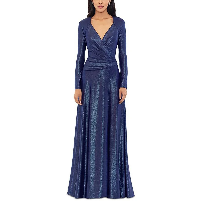 Unbeatable Prices Betsy & Adam Womens Faux Wrap Formal Evening Dress
