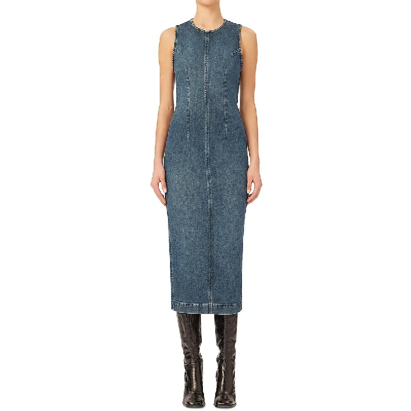YEAR-End Clearance DL1961 Womens Jean Dress Sleeveless Midi Dress
