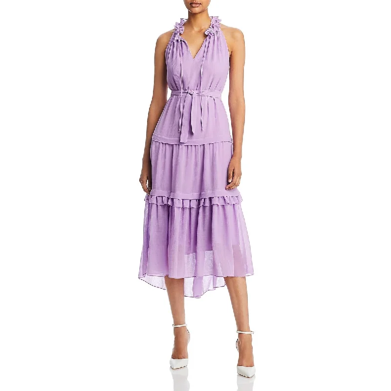Mega Deal Kobi Halperin Womens Vale Tiered Long Maxi Dress