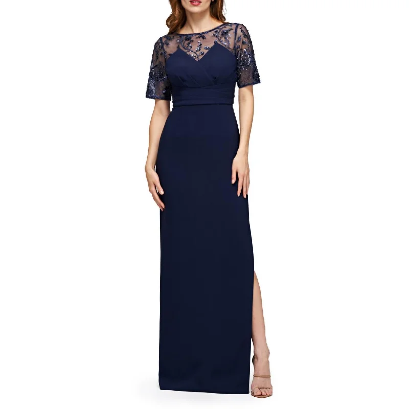 Markdown Madness JS Collections Womens Vanessa Embellished Embroidered Evening Dress Markdown Madness JS Collections Womens Vanessa Embellished Embroidered Evening Dress