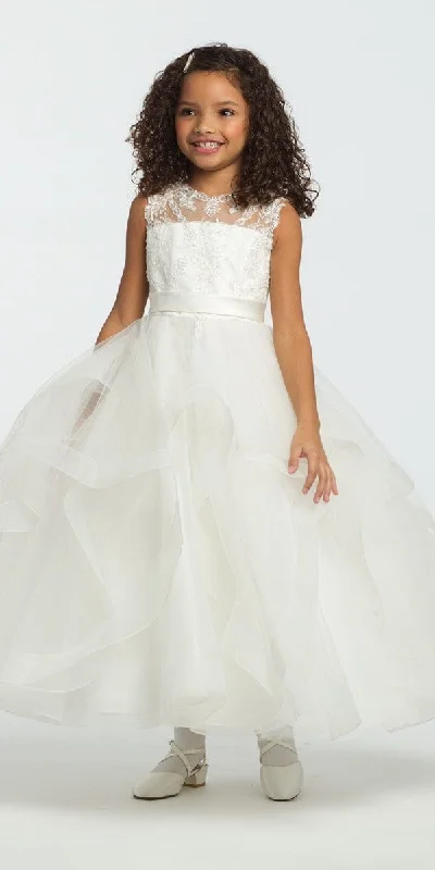 Super Bargain Lace Illusion Horse Hair Tulle Dress