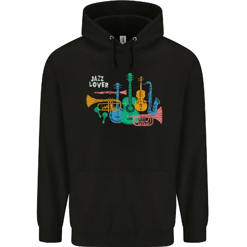 Epic Deals Jazz Lover Musical Instruments Guitar Mens 80% Cotton Hoodie