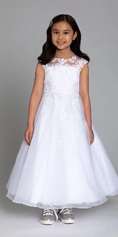 TIME-Limited Offer Lace Cap Sleeve Triple Bow Trim Dress