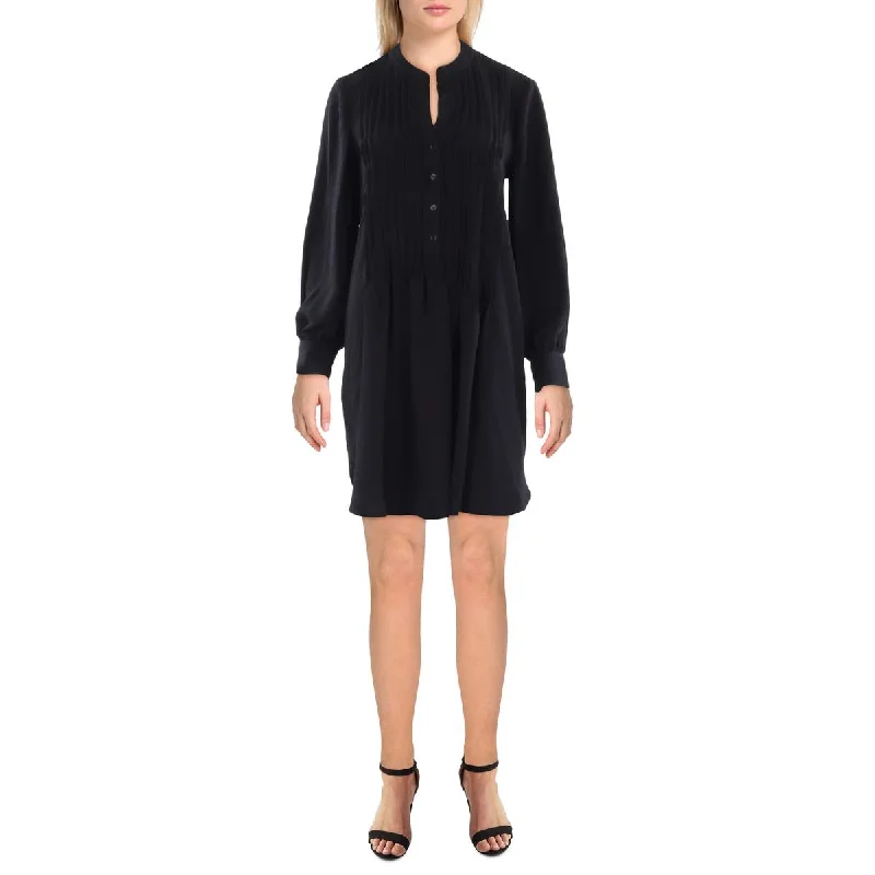Special Buy Vince Camuto Womens Pintuck Mini Shirtdress