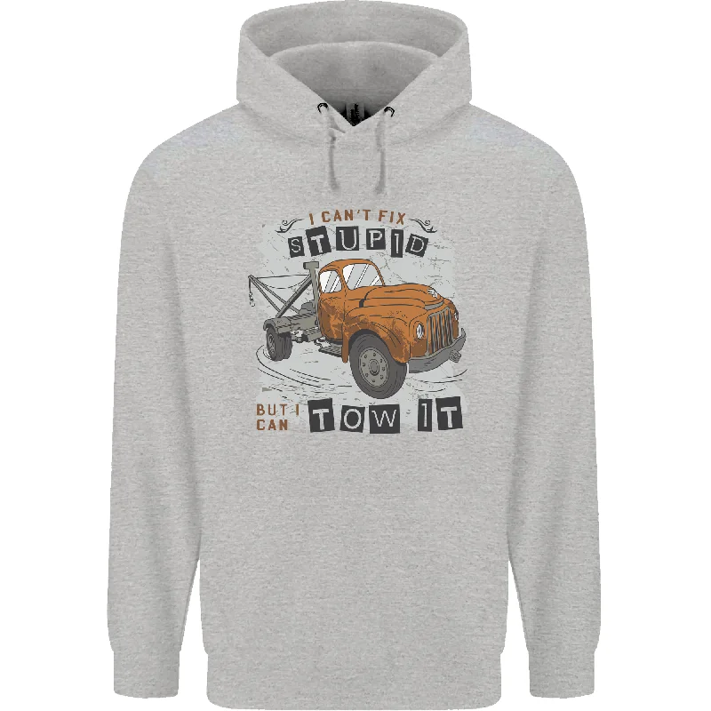 YEAR-End Sale I Can Tow It Funny Towing Truck Operator Mens 80% Cotton Hoodie