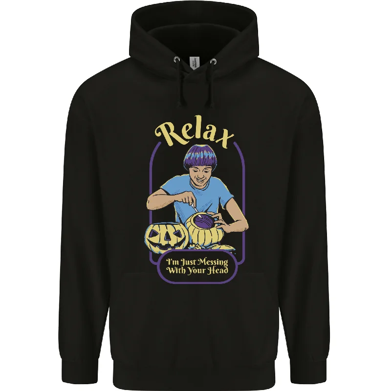 Crazy Savings Halloween Messing With Your Head Satire Mens 80% Cotton Hoodie