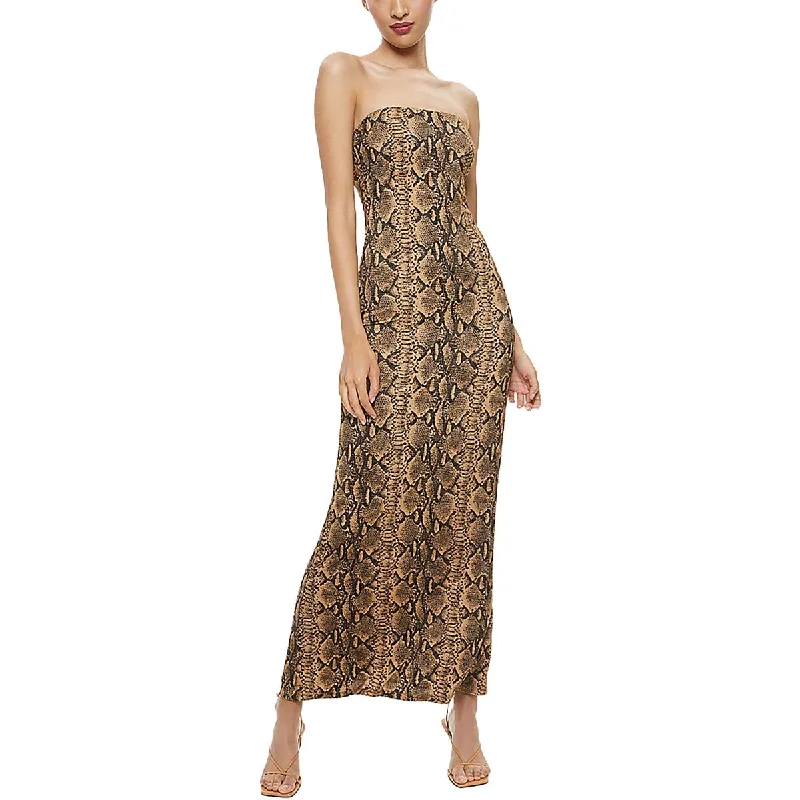 Limited Time Alice and Olivia Womens Printed Casual Maxi Dress