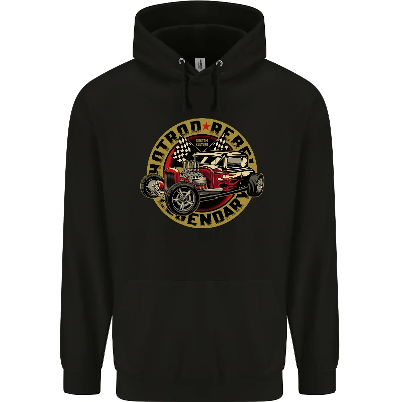 Final Markdown Hot Rod Rebel Legendary Mens 80% Cotton Hoodie