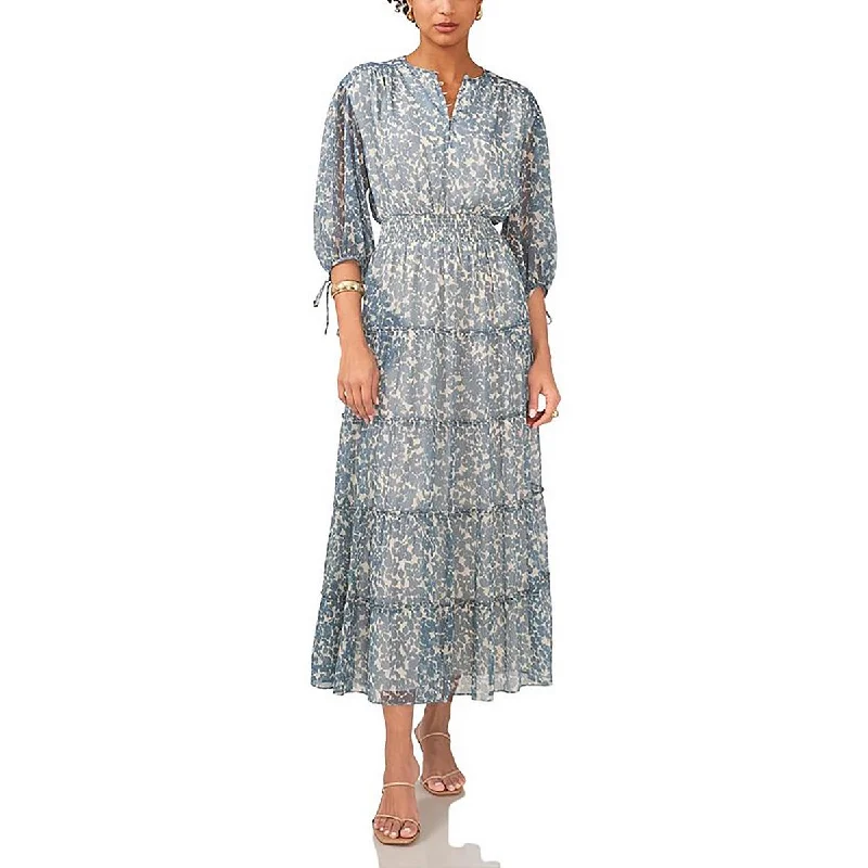 Unbeatable Prices 1.State Womens Printed Pin Tucked Maxi Dress