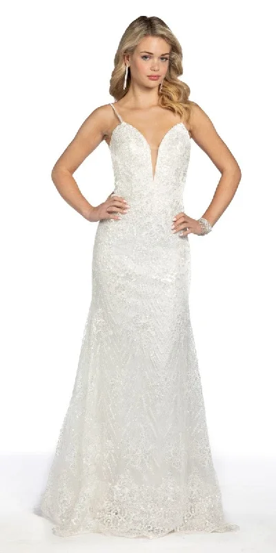 Midnight Madness Sweetheart Lace Applique V Back Dress