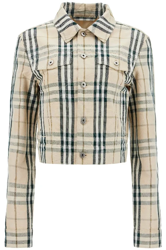 Sale Event Cropped Checkered Jacket For  - Neutro