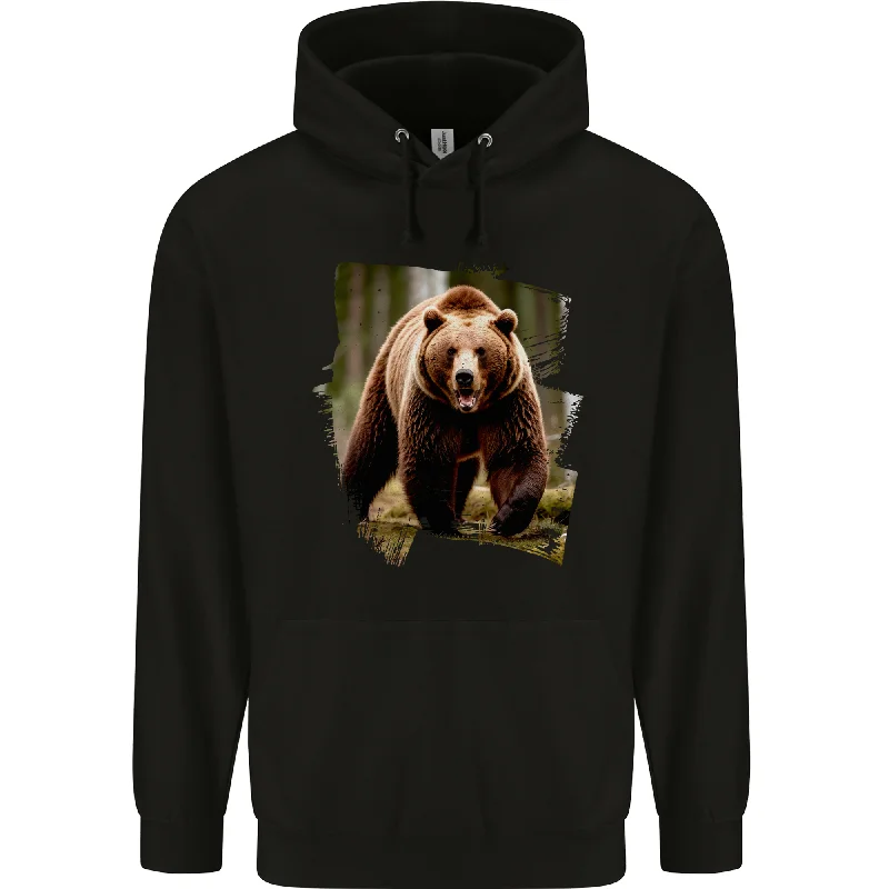 Seasonal Clearance Grizzly Bear Photograph Mens 80% Cotton Hoodie