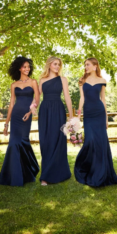 Deep Discounts Satin Strapless Mermaid Dress - Missy