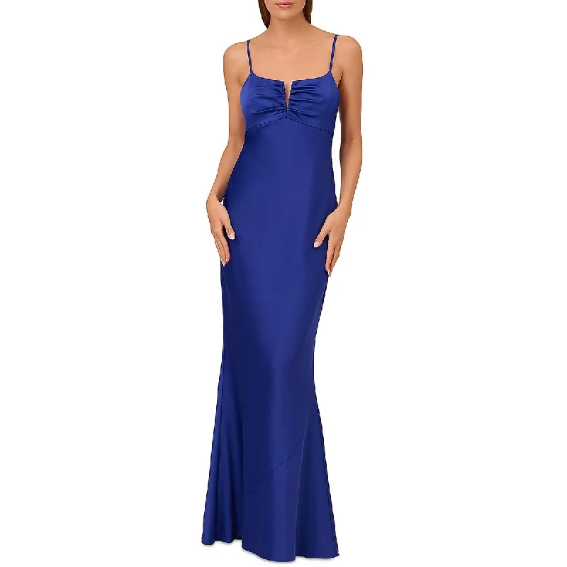 Low Prices Liv Foster Womens Key Hole Neck Ruched Evening Dress