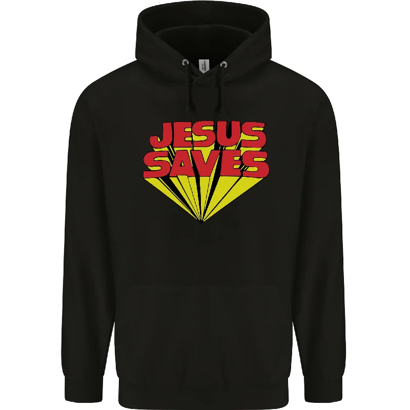 Lowest Price Jesus Saves Funny Christian Mens 80% Cotton Hoodie