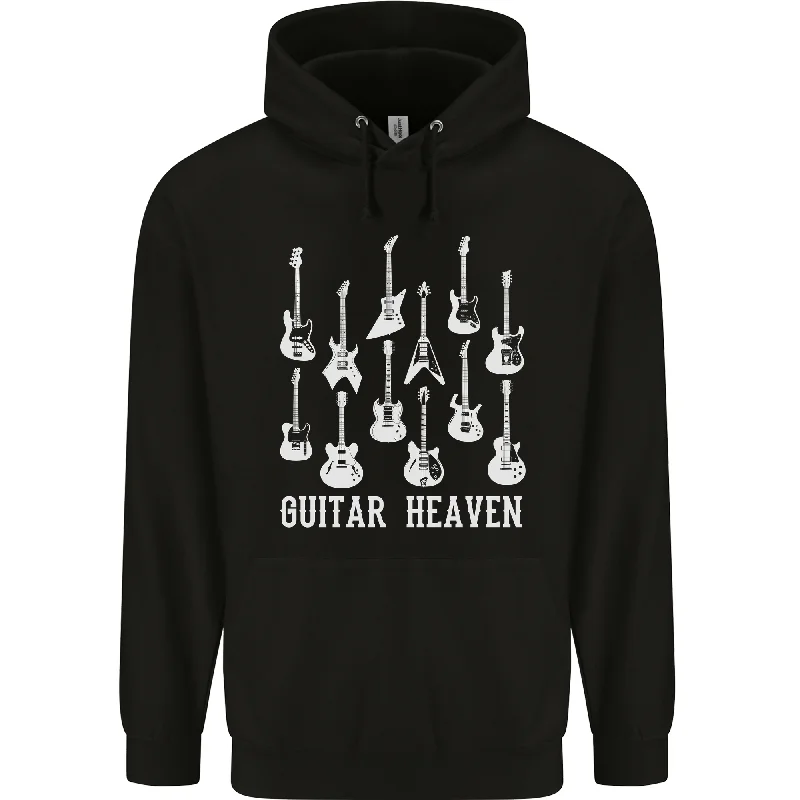 Bonus Savings Guitar Heaven Guitarist Electric Acoustic Mens 80% Cotton Hoodie