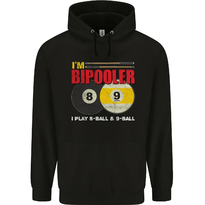Mega Sale Im Bipooler I Play 8-Ball 9-Ball Funny Pool Mens 80% Cotton Hoodie
