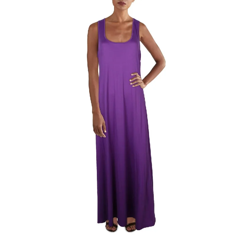 Great Bargains 24seven Comfort Apparel Womens Plus Scoop Neck Sleeveless Maxi Dress