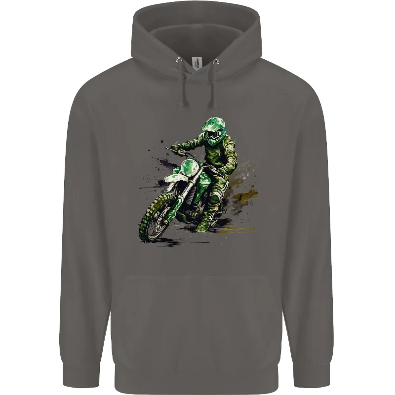 New Deals Graffiti Motorcross MotoX Motorbike Biker Mens 80% Cotton Hoodie
