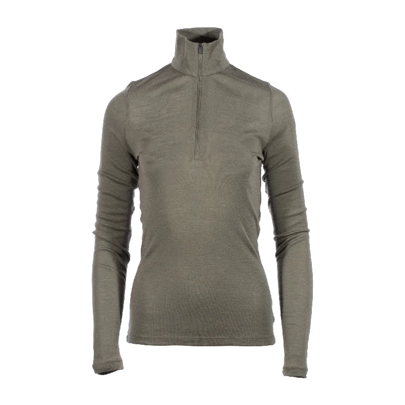 Price Slash Ladies Long Arm Shirt Merino Everyday Half Zip