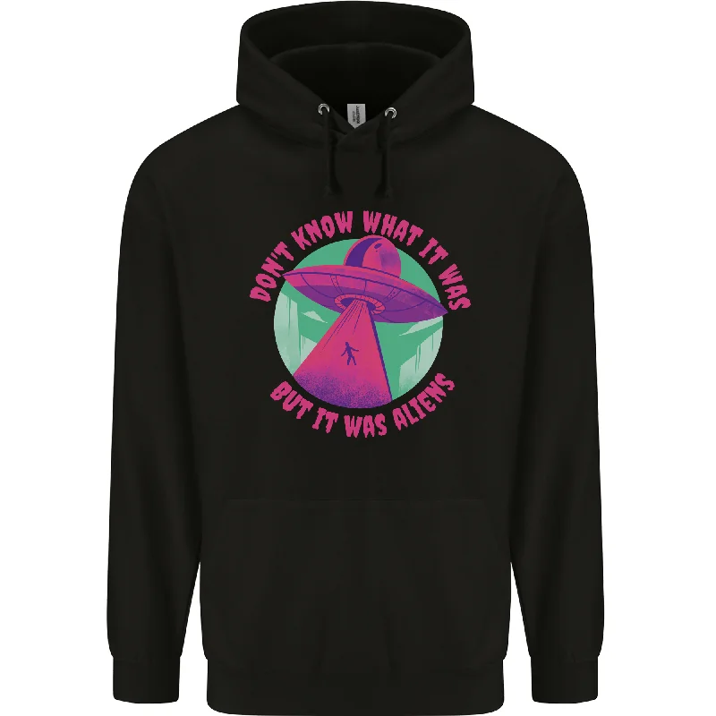 Grand Opening Sale It Was Aliens UFO Mens 80% Cotton Hoodie