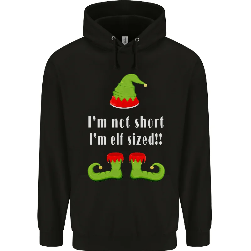 Discount Deals Im Not Short Im Elf Sized Funny Christmas Mens 80% Cotton Hoodie