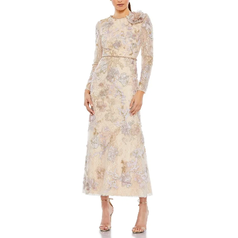 Today Only Mac Duggal Womens Lace Embellished Evening Dress